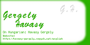 gergely havasy business card